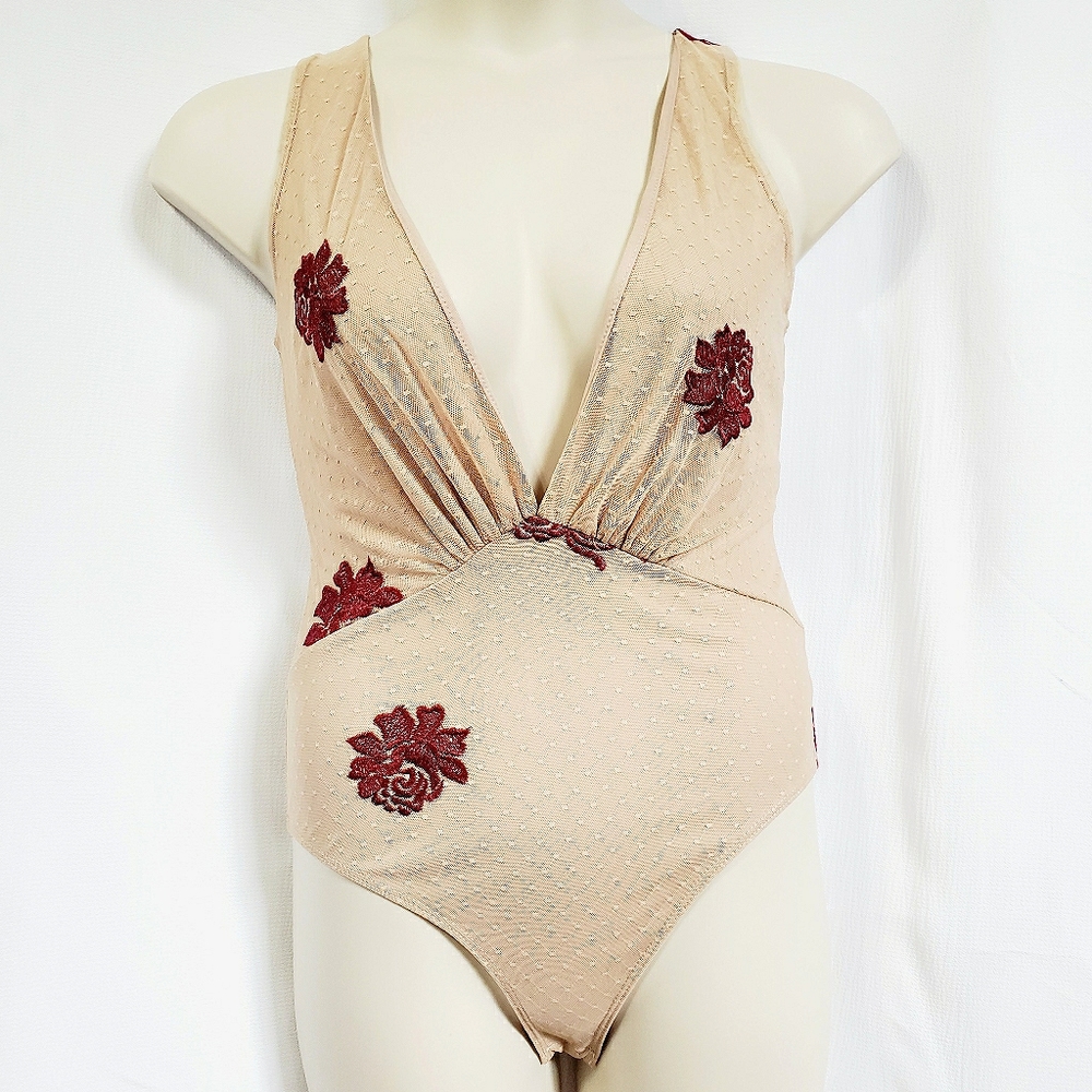 Sheer Floral Bodysuit